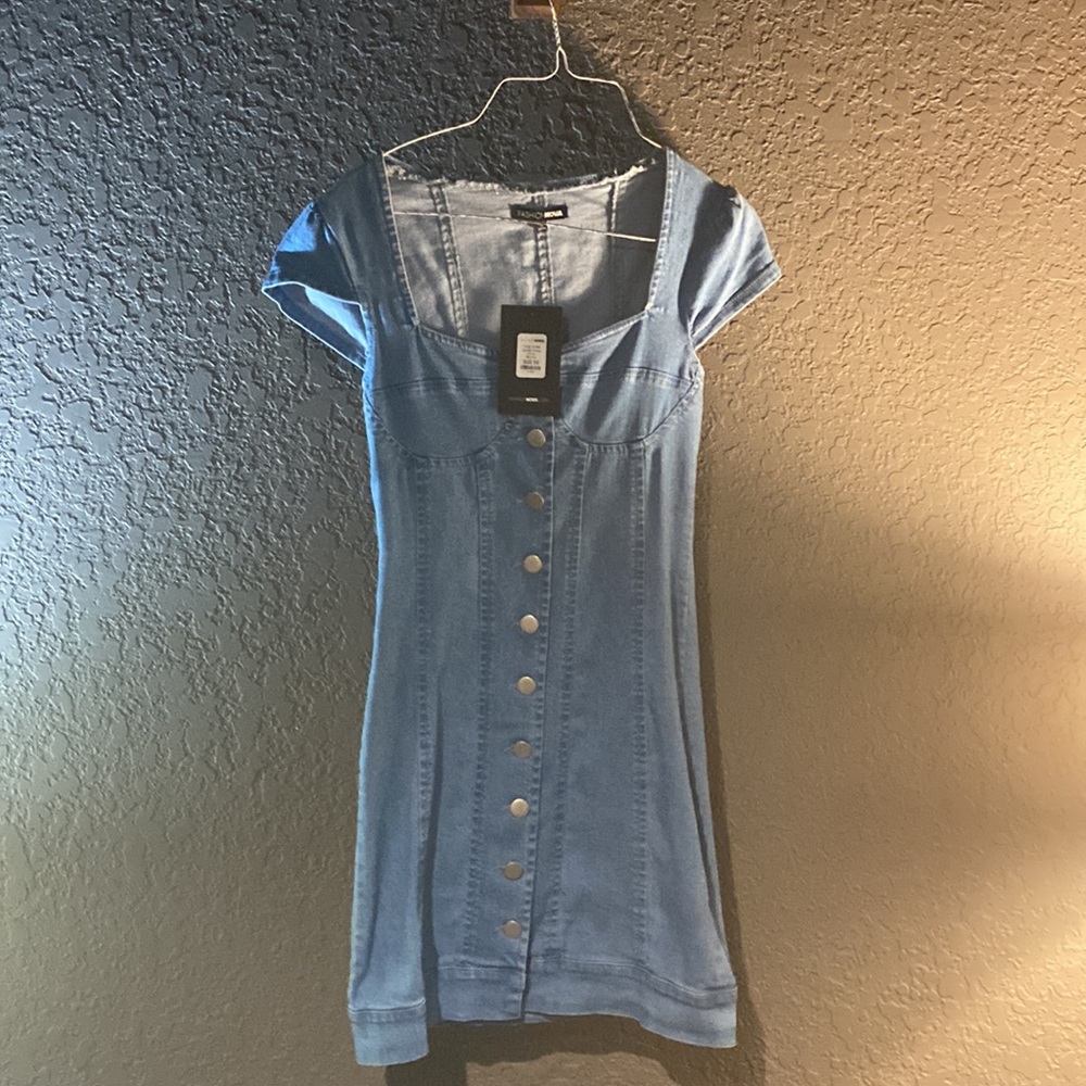 💙🦋👖NWT Fashion Nova Denim Bodycon Dress👖🦋👖